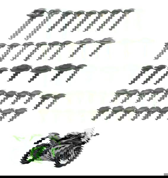 Kit Parafuso Supérfluos Diversos Kawasaki Ninja Zx 10r 10-15