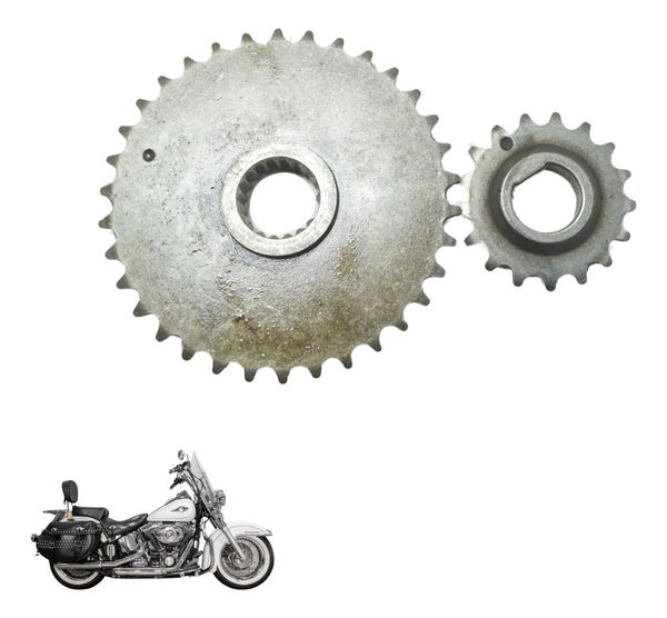 Par Engrenagem Corrente Comand Harley Softail Heritage 12-15