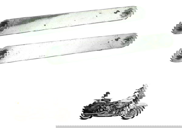 Par Suporte Paralama Tras Harley Softail Heritage 12-15 Orig