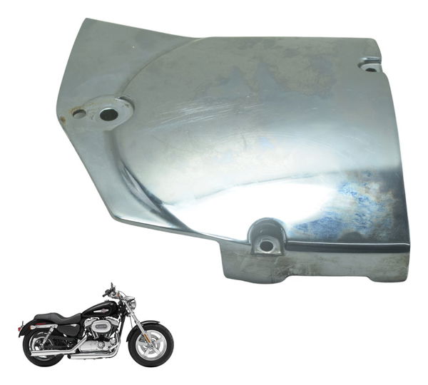 Tampa Polia Pinhão Harley Xl 1200c 11-13 Original Prata