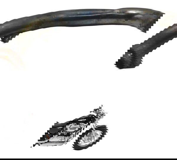 Curva Escape C/ Avaria Harley Xl 1200c 11-13 Original