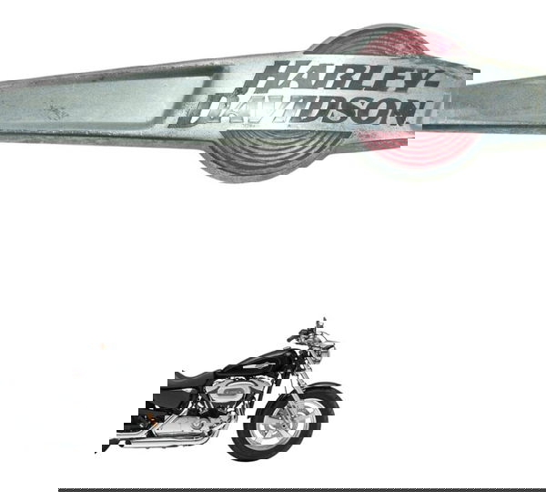 Emblema Tanque Dir C/ Avaria Harley Xl 1200c 11-13 Original