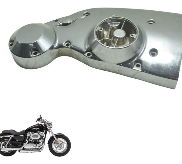 Tampa Motor Direito C/ Avaria Harley Xl 1200c 11-13 Original