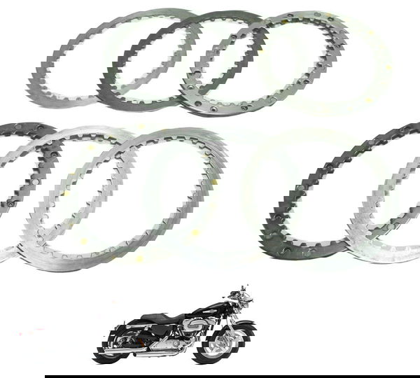 Jogo Disco Separador Harley Xl 1200c 11-13 Original