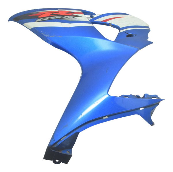 Carenagem Lat Esq C/avaria Suzuki Gsx-r Srad 1000 11-16 Orig Azul