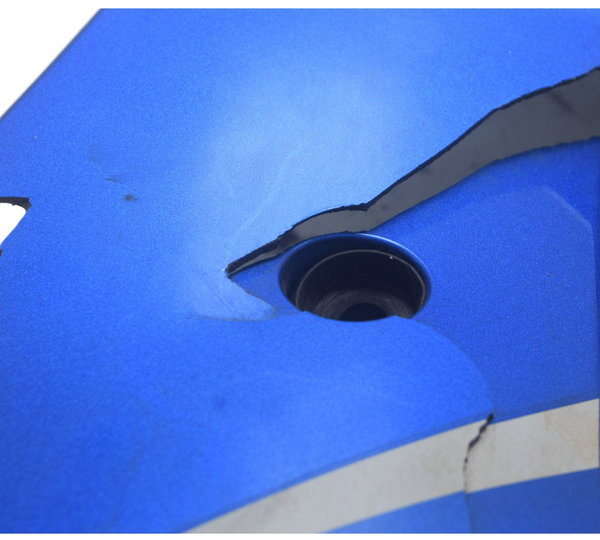 Carenagem Lat Esq C/avaria Suzuki Gsx-r Srad 1000 11-16 Orig Azul