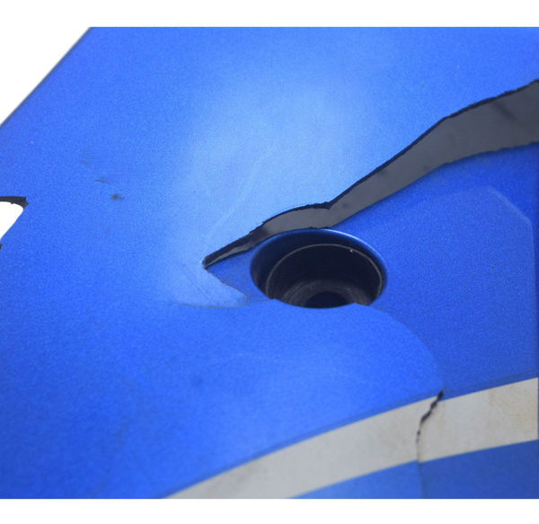 Carenagem Lat Esq C/avaria Suzuki Gsx-r Srad 1000 11-16 Orig Azul
