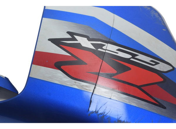 Carenagem Lat Esq C/avaria Suzuki Gsx-r Srad 1000 11-16 Orig Azul