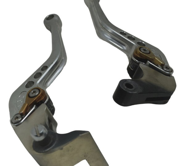 Par Manete Esportivo Suzuki Gsx-r Srad 1000 11-16 Paralelo Cinza