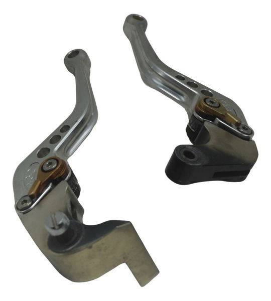 Par Manete Esportivo Suzuki Gsx-r Srad 1000 11-16 Paralelo Cinza