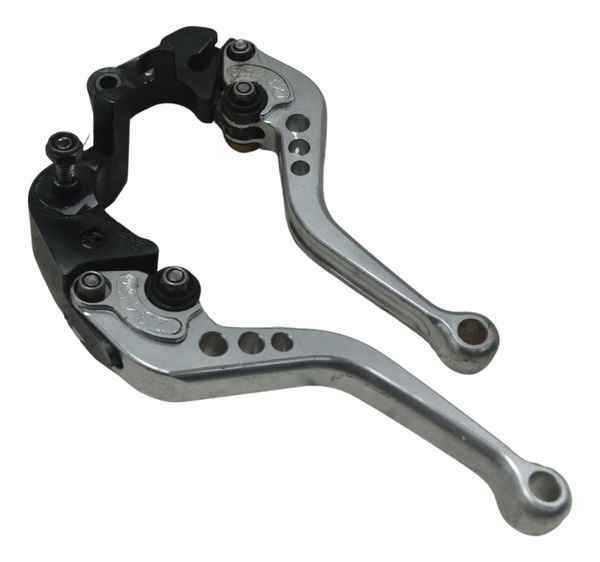 Par Manete Esportivo Suzuki Gsx-r Srad 1000 11-16 Paralelo Cinza
