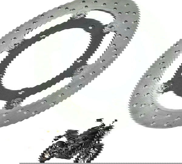 Disco Freio Dianteiro Yamaha Xj6 N 10-12 Original