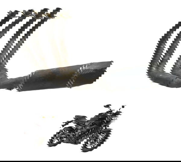 Escapamento C/ Avaria Esportivo Jeskap Yamaha Xj6 N 10-12