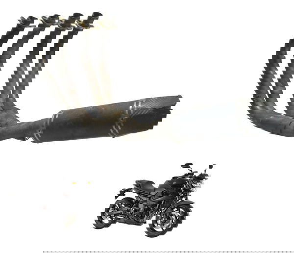 Escapamento C/ Avaria Esportivo Jeskap Yamaha Xj6 N 10-12