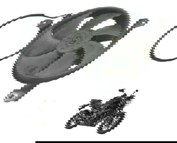 Ventoinha Radiador C/ Detalhes Rad Yamaha Xj6 N 10-12
