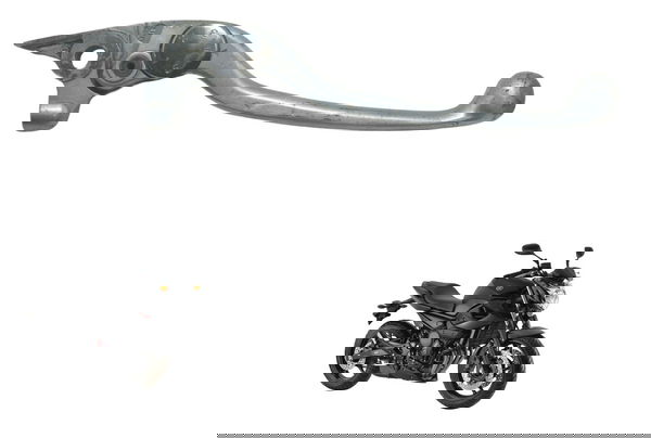 Manete Freio C/ Detalhes Yamaha Xj6 N 10-12 Original Prateado