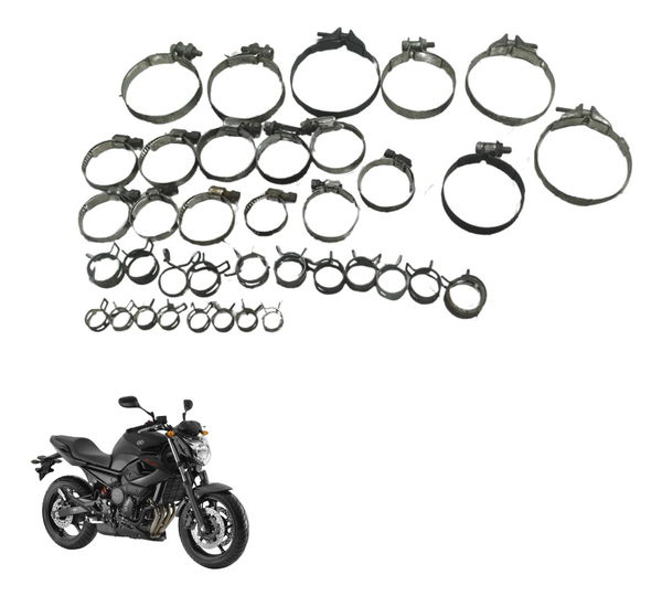 Kit Abraçadeiras Diversas Yamaha Xj6 N 10-12 Original