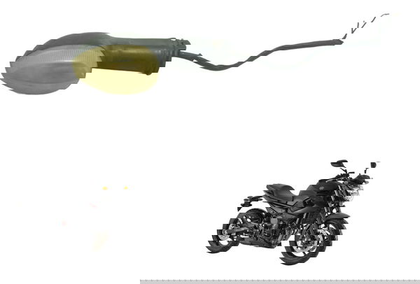 Pisca Traseiro Esquerdo S/ Plug Yamaha Xj6 N 10-12 Original Preto