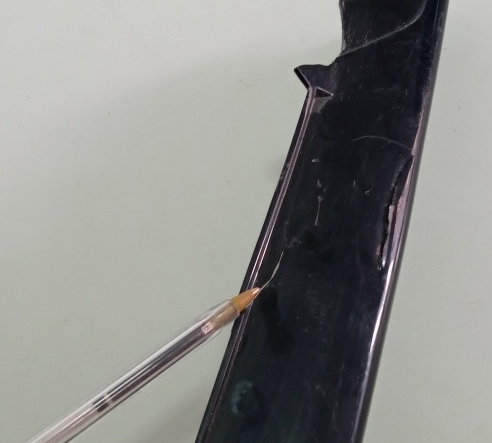 Rabeta L/e Kawasaki Er6n 2010/12 Original Quebrado (7628)