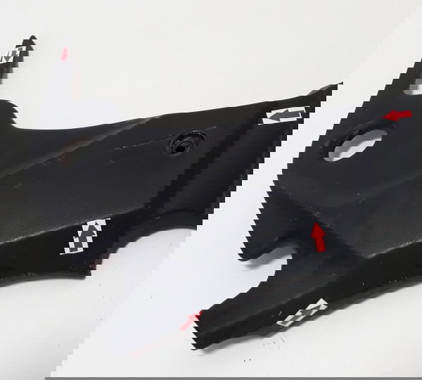 Acabamento Lat Chassi Esq Kawasaki Er6n 11/11 Trincado 37938 Preto