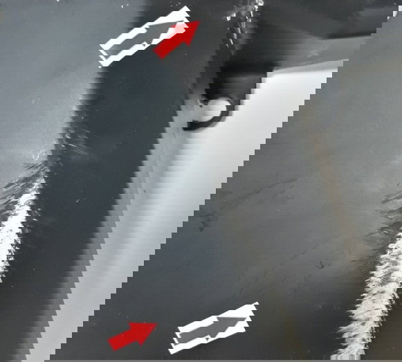 Carenagem Lateral Aba Esq. Z 1000 10/12 Orig. (avaria) 15323 Preto