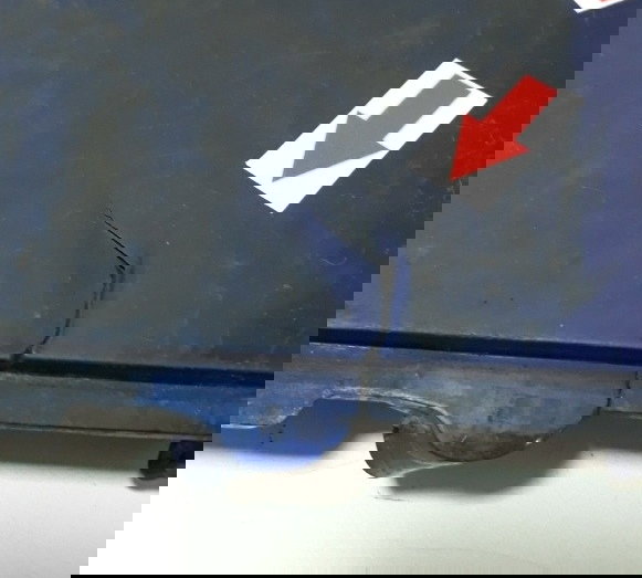 Junção Rabeta Central Honda Cg 150 05/08 Orig Quebrado 32633 Azul