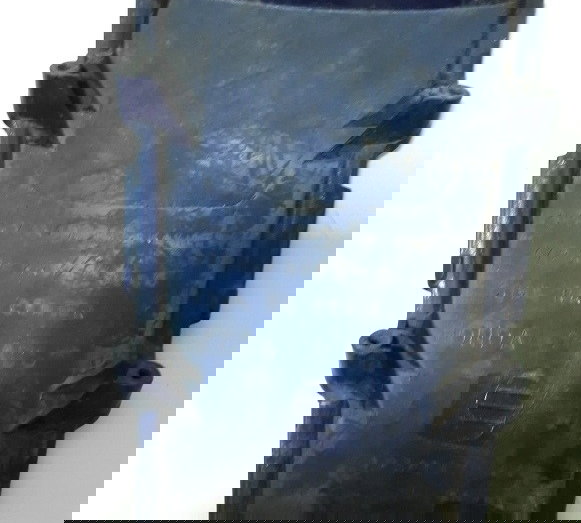 Junção Rabeta Central Honda Cg 150 05/08 Orig Quebrado 32633 Azul