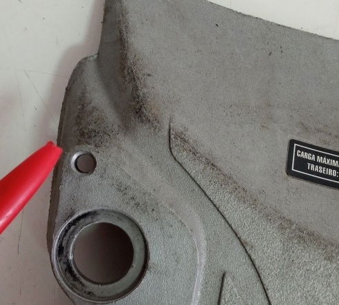 Rabeta Central Honda Xre 300 2009/16 P/ralados Origi (10177) Prateado