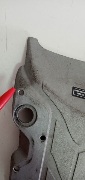 Rabeta Central Honda Xre 300 2009/16 P/ralados Origi (10177) Prateado