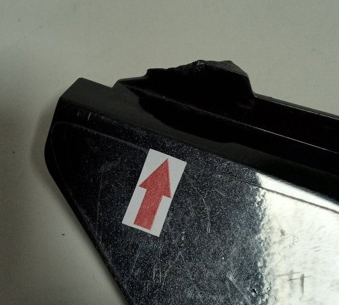 Carenagem Junção Rabeta Central Zx10 Zx 10 08/10 Orig. 14461 Preto