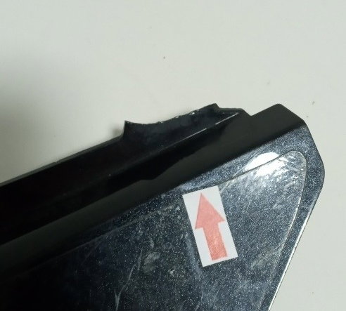 Carenagem Junção Rabeta Central Zx10 Zx 10 08/10 Orig. 14461 Preto