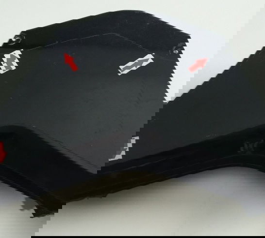 Carenagem Junção Rabeta Central Zx10 Zx 10 08/10 Orig. 14461 Preto