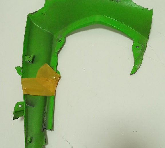 Carenagem Rabeta Kawasaki Zx-10r 14/14 Orig Quebrada 38008 Verde