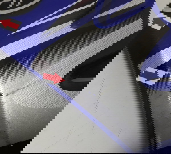 Carenagem Aba Tanque Xtz 125 L/e Orig Detalhes 46406 Azul