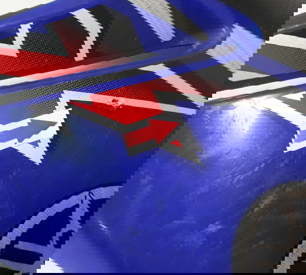 Carenagem Aba Tanque Xtz 125 L/e Orig Detalhes 46406 Azul