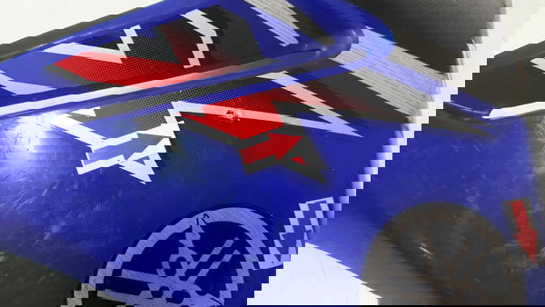 Carenagem Aba Tanque Xtz 125 L/e Orig Detalhes 46406 Azul