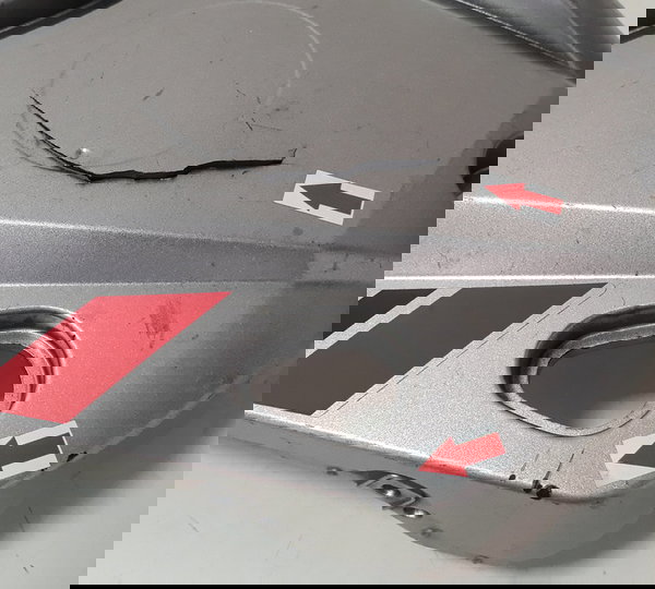 Carenagem Barra Seta Tenere 250 L/e Orig Avarias 46388 Prateado