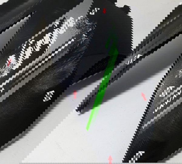 Carenagem Lateral Kawasaki Ninja 400 L/d Orig Detalhe 46426 Cinza-escuro