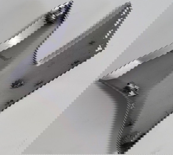 Aba Tanque Esq Yamaha Fazer 250 2018/20 Avarias (10318) Prateado