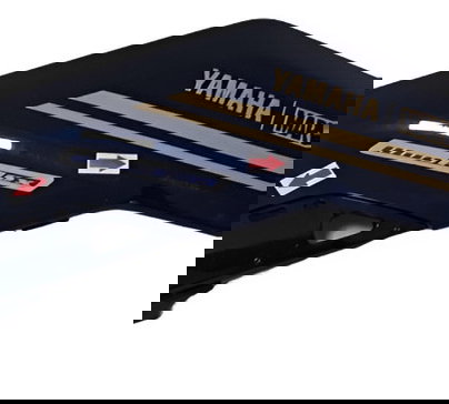 Carenagem Lateral Esq Yamaha Fazer 250 Orig Trincado 30380 Azul