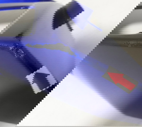 Carenagem Rabeta Esq Yamaha Fazer 250 2022 Orig Avaria 38653 Azul