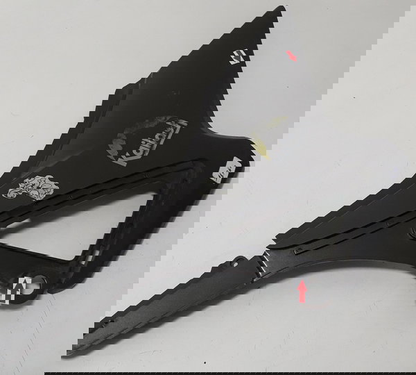 Carenagem Tampa Lateral Bros 150 09/13 L/d Quebrada 11767 Cinza-escuro