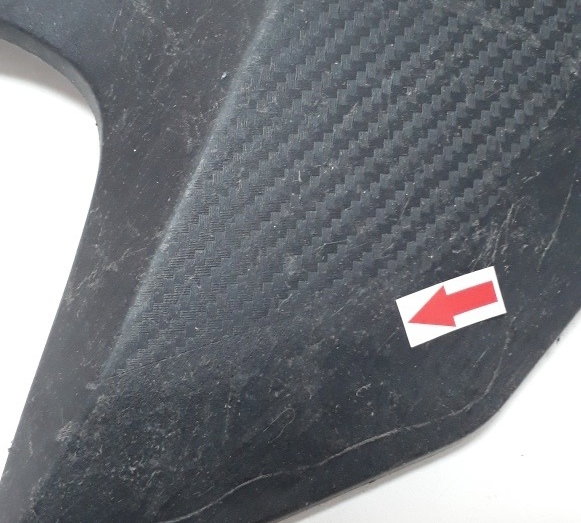 Acabamento Aba Dir Honda Bros 160 Ori 29881 Avaria Preto