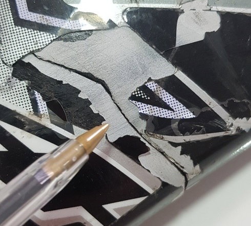 Acabamento Aba Tanque L/d Honda Falco Original 11693 Não Se Aplica