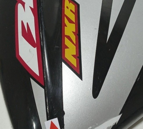 Carenagem Aba Lateral Esq Honda Bros 06/07 Orig Avaria 15047 Preto