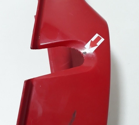 Carenagem Rabeta Dir Honda Cg 125 14/18 Ori 20068 Vermelho