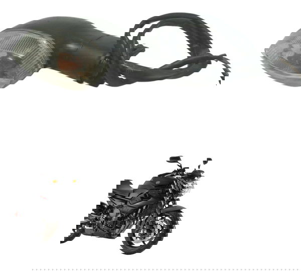 Pisca Traseiro Esquerdo Yamaha Xj6 N 10-12 Original Esquerdo Preto