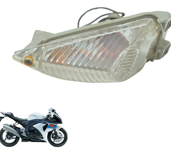 Pisca Traseiro Dir C/ Avar Suzuki Gsx-r Srad 1000 11-16 Orig Direito Branco