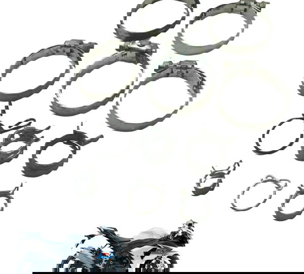 Kit Abraçadeiras Diversas Suzuki Gsx-r Srad 1000 11-16 Orig