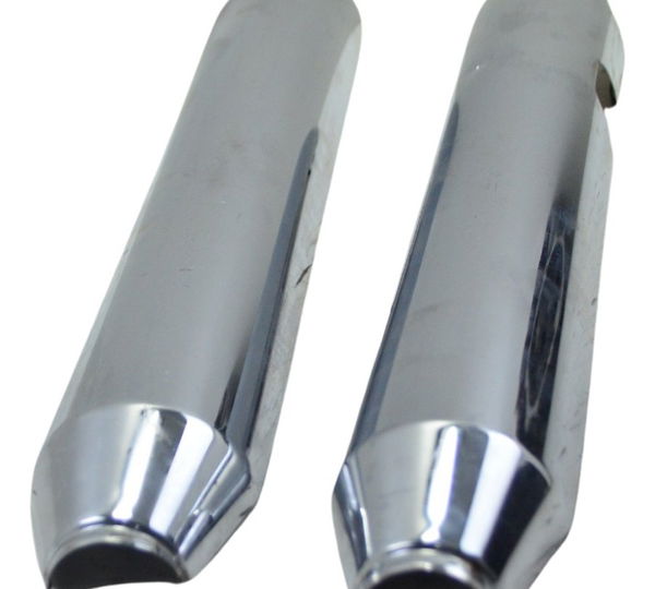 Par Protetor Capa Ponteira Escape Harley Breakout Cvo Orig